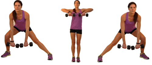 Image result for Side Lunge + Kettlebell Upright Row