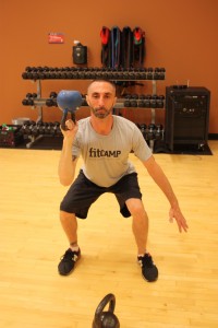 Terry sneak attacked me with his kettlebell circuit.