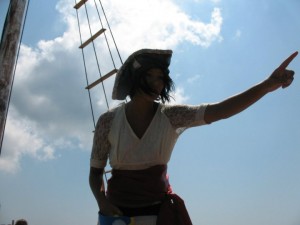 Here I am as a pirate way back when! If you have kids then Pirates of Hilton Head is a must-do  when you are in HHI.