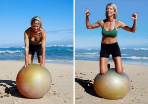 Balancing Stability Ball