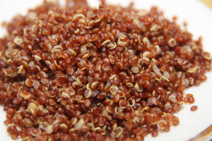 It is an edible seed that sort  of feels like rice. Like rice you can flavor it with broths or spices or mix in veggies to make it a warm salad.