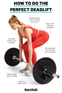 woman deadlifting