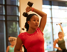 Woman working out